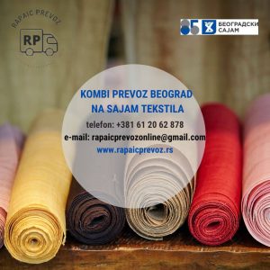 Sajam tekstila i kombi prevoz do sajma